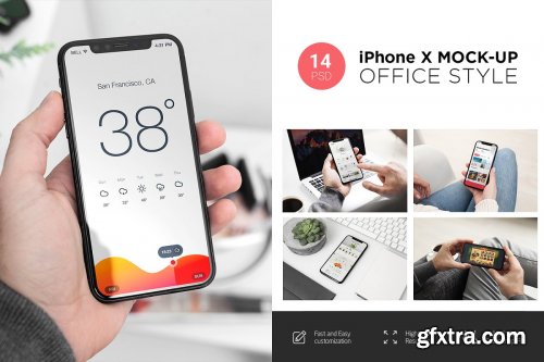 CreativeMarket - iPhone X Mock-Up's 2150117