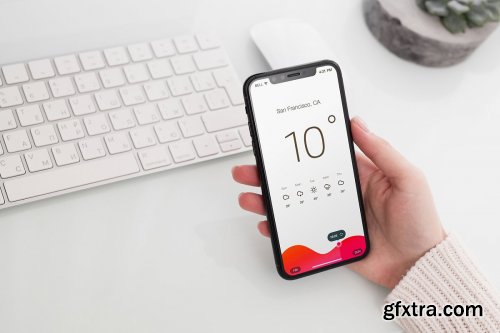 CreativeMarket - iPhone X Mock-Up's 2150117