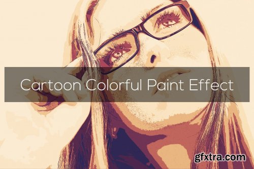 CreativeMarket - Cartoon Colorful Paint Effect 3301359