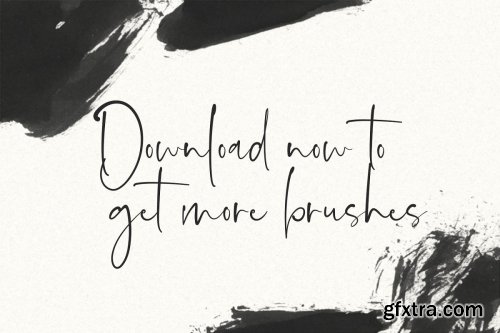 CreativeMarket - 30 Gofe Ink Photoshop Brushes 3556166