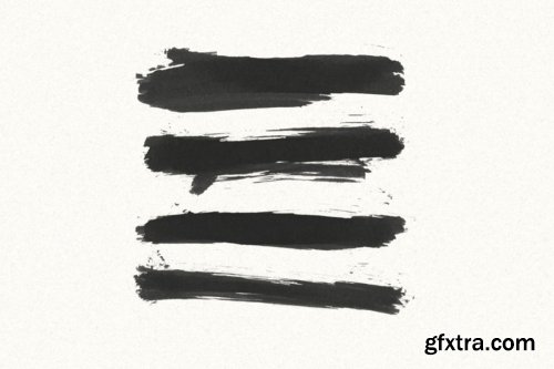 CreativeMarket - 30 Gofe Ink Photoshop Brushes 3556166