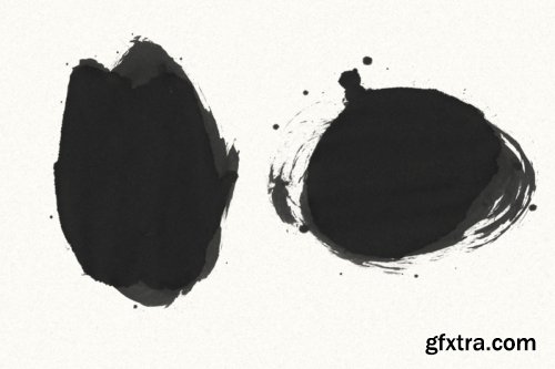 CreativeMarket - 30 Gofe Ink Photoshop Brushes 3556166