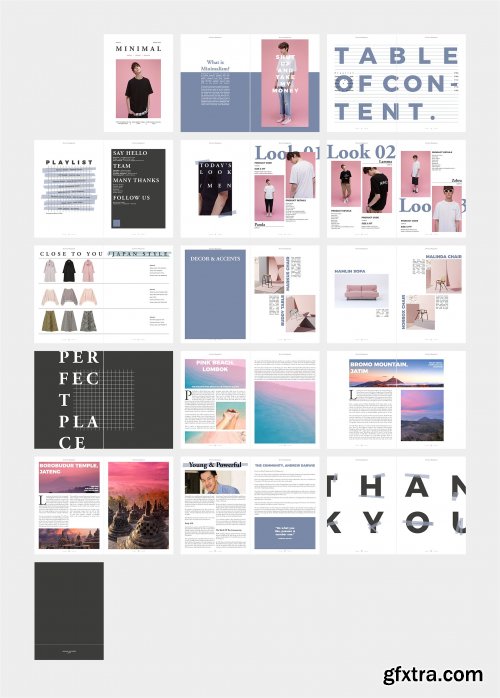 CreativeMarket - MINIMAL Fashion Lifestyle & Bussiness Magazine 1963294