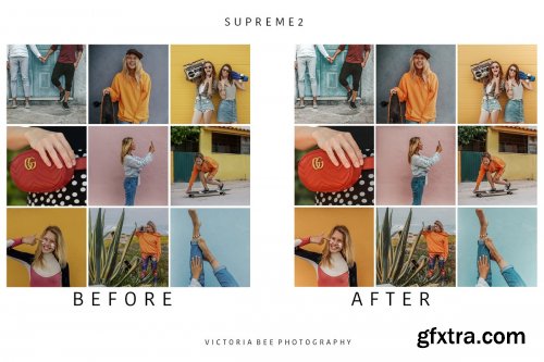 CreativeMarket - 5 Mobile Lightroom presets SUPREME 3527264