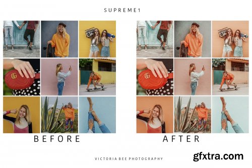 CreativeMarket - 5 Mobile Lightroom presets SUPREME 3527264