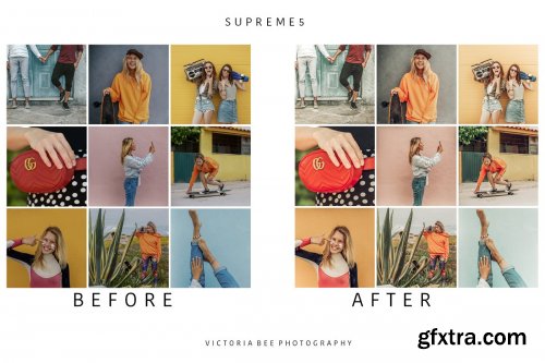 CreativeMarket - 5 Mobile Lightroom presets SUPREME 3527264