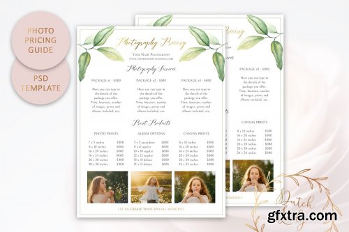CreativeMarket - PSD Photography Pricing Guide #10 3556181