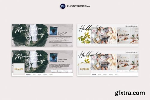 CreativeMarket - Facebook Covers Watercolor 2789274