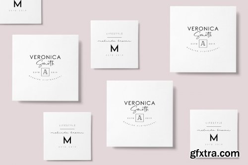 CreativeMarket - 50 Trending Minimal Logo Bundle V01 3567383