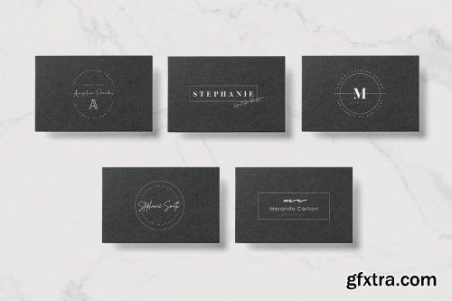 CreativeMarket - 50 Trending Minimal Logo Bundle V01 3567383