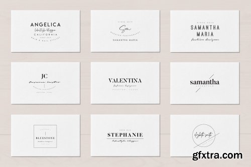 CreativeMarket - 50 Trending Minimal Logo Bundle V01 3567383