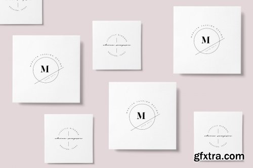 CreativeMarket - 50 Trending Minimal Logo Bundle V01 3567383