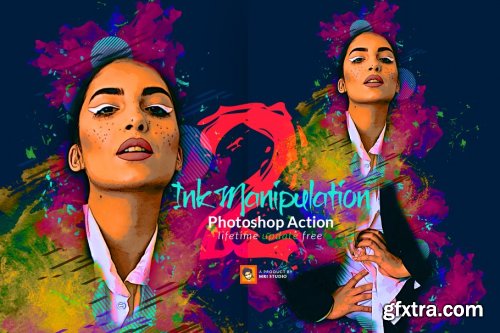 CreativeMarket - Ink Manipulation Photoshop Action 2