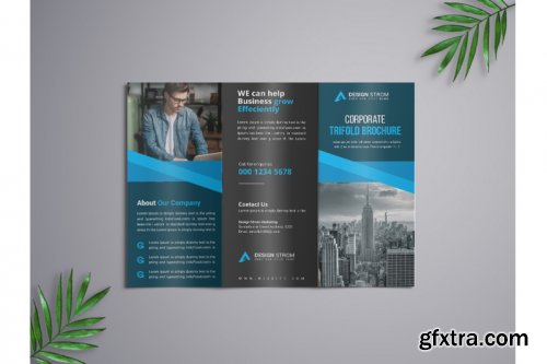 Corporate Trifold Brochure template