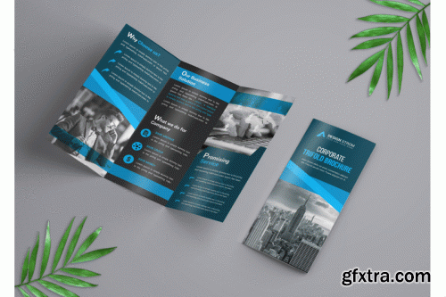 Corporate Trifold Brochure template