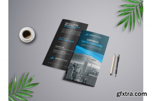 Corporate Trifold Brochure template