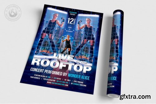 Rooftop Live Flyer Template