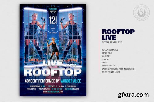 Rooftop Live Flyer Template