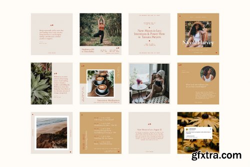 CreativeMarket - CALM Wellness Social Pack 3590900