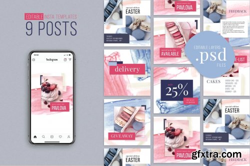 CreativeMarket - Instagram Stories and Posts Template 3588559