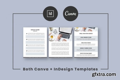 CreativeMarket - eCourse Workbook Template 3584111