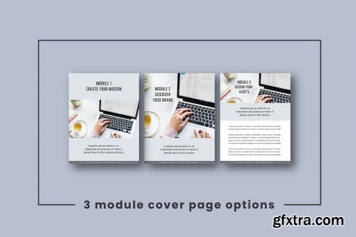 CreativeMarket - eCourse Workbook Template 3584111