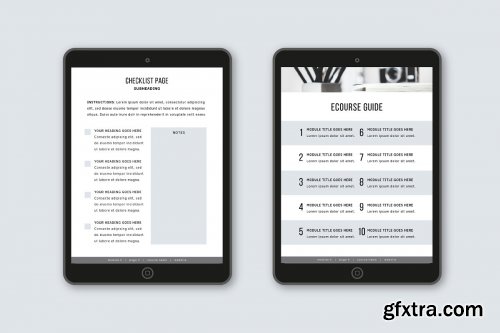 CreativeMarket - eCourse Workbook Template 3584111