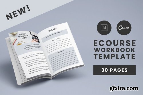 CreativeMarket - eCourse Workbook Template 3584111