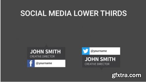 Social Media Lower Thirds - Premiere Pro Templates 198930