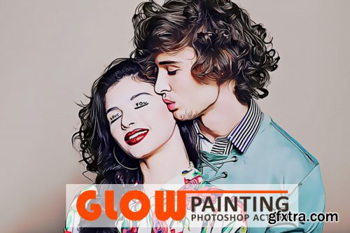 Glow Painting Photoshop Action