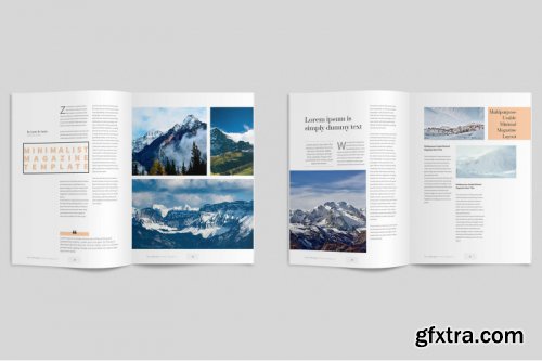 Minimalist InDesign Magazine Template