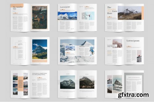 Minimalist InDesign Magazine Template