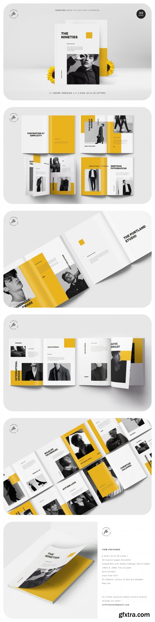 CreativeMarket - NINETIES Mens Collection Catalog 3600453