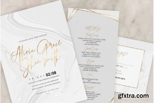 Marble Wedding Invitation