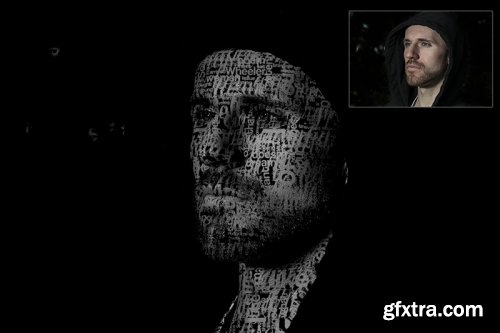 Text Portrait V2 Photoshop Actions