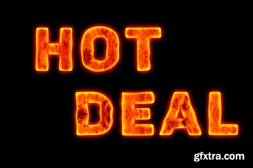 CreativeMarket - Fire Text Effect Photoshop Action 3594709