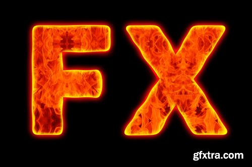 CreativeMarket - Fire Text Effect Photoshop Action 3594709