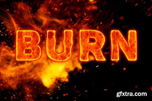 CreativeMarket - Fire Text Effect Photoshop Action 3594709