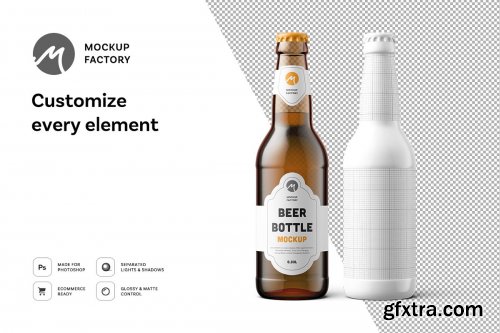 CreativeMarket - Beer Bottle Mockup 3605950