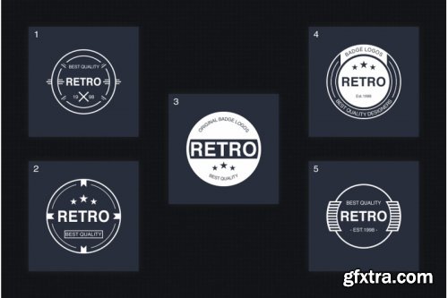 Retro Logo Template VOL.01