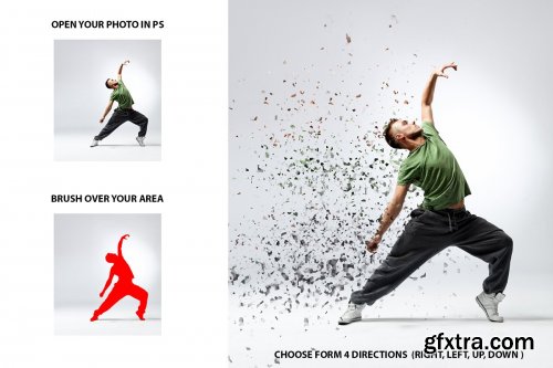 CreativeMarket - Broken Dispersion Photoshop Action 3600977