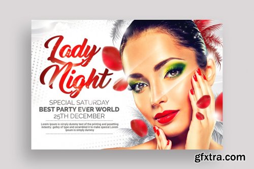 CreativeMarket - 4 Ladies Night Out Party Flyers 3582284