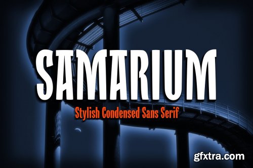 CreativeMarket - Samarium A Bold Condensed Font 3615650