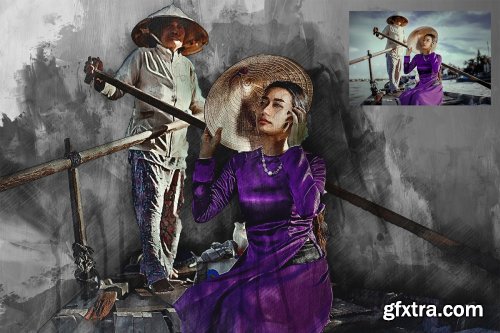 CreativeMarket - Modern Art Photoshop Action 3614460