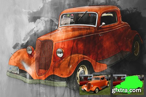 CreativeMarket - Modern Art Photoshop Action 3614460