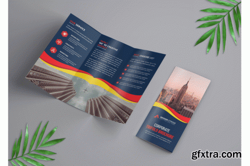 Corporate Trifold Brochure template