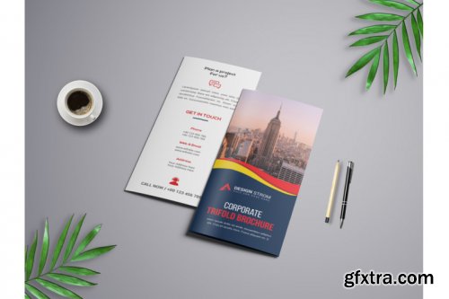 Corporate Trifold Brochure template