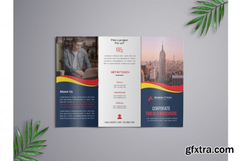 Corporate Trifold Brochure template