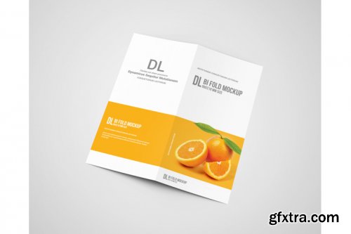 Dl Bi-Fold Brochure Mockup