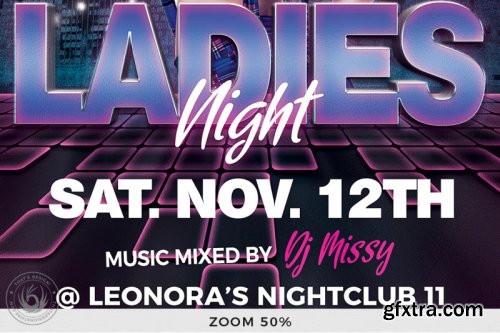 Urban Ladies Night Flyer Template